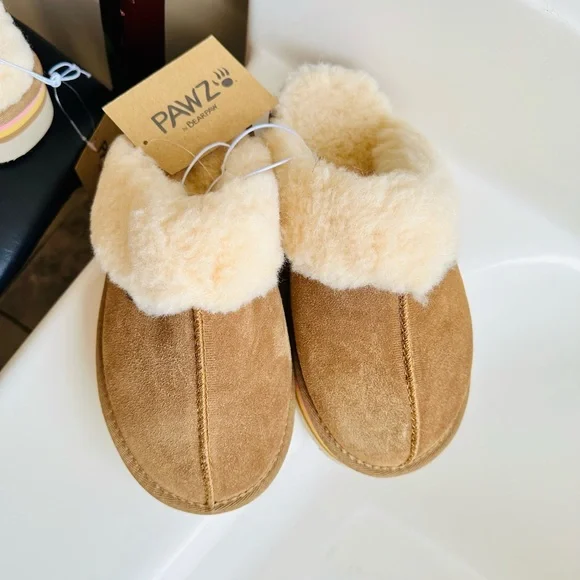 Tan Bearpaw Retro Loki Platform Slippers - Picture 6 of 14